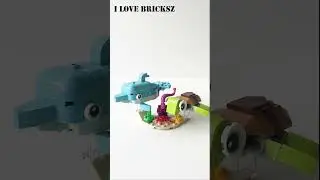 LEGO Creator 3 in 1 31128 Dolphin and Turtle #lego #legostopmotion