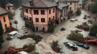 Disaster in the Balkans. Right now, flooding in Albania