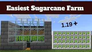 Best Automatic Sugarcane Farm - Minecraft 1.20+