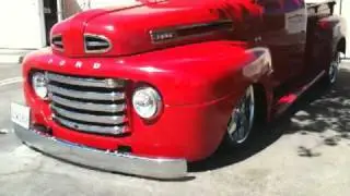 1949 ford f1 bagged walk around