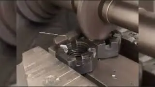 How is the slot of hex slotted nut din935 made?