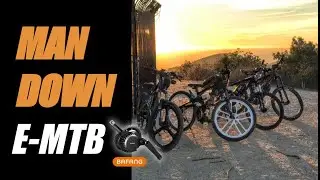 Good times with mid drive mountain bike buddies Bafang Luna BBSHD BBS02 emtb ebike sunset off-road