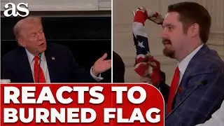 'GIVE PAM THE INFO': TRUMP'S FIERY RESPONSE after seeing BURNED AMERICAN FLAG from PORTLAND
