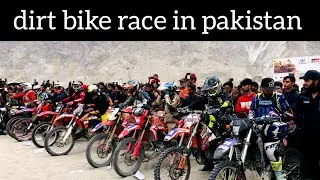 Dirt bike race in pakistan || trail bike race