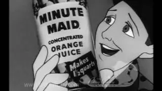 Bing Crosby Animated Minute Maid Spot - 1954