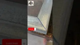 Easy way to cut steel box bar at 45&deg; with angle grinder🤩 #