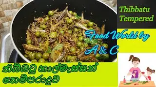 තිබ්බටු හාල්මැස්සන් තෙම්පරාදුව..... Turkey berry ('Thibbatu') with Sprats Tempered