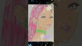 ASMR ART #Jisoo, #Blackpink, #Lisa, #Rose, #Jennie #color, #painting, #Anime, #Crayons, #ASMR, #ART