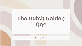 The Dutch Golden Age