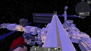 Minecraft | International Space Station build from Bedrock Edition, remade in Java Edition
