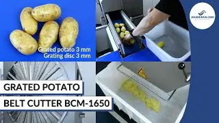 Industrial Grated Potato Machine | Vegetable Belt Cutting Machine BCM-1650 | Grating Potatoes