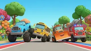 Monster Vehicles Dance Song for Kids | Fun Truck Music, Vehicle Dance & Nursery Rhymes 🚜🔥🎵
