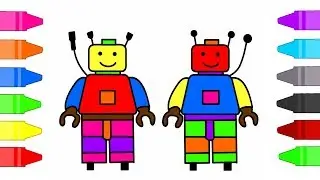 Robot Coloring Pages for Kids | Coloring Book for Children