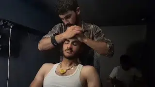 ASMR Turkish Barber Master Emircan Uzun  Face Cleaning , Head , Neck , Back , Shoulder Massage