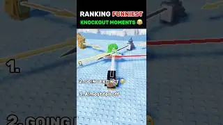 Ranking FUNNIEST knockout moments 😂#roblox #knockout #funny #memes
