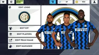Inter Milan football team kit in dls 2021