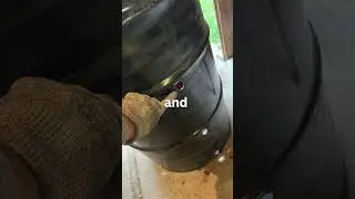 How I made my burn barrel #diy #fyp #backyardprojects