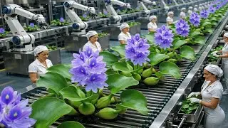 Inside a Modern Water Hyacinth Factory – From Raw Plants to Finished Products (Full Process)