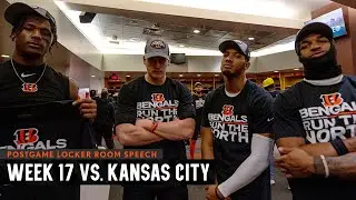 Inside the Locker Room After the Bengals Won the AFC North