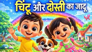 Chintu Aur Dosti Ka Jaadu 🌈 | Hindi 3D Cartoon | Kids Moral Story