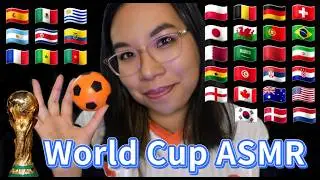 ASMR FOOTBALL / SOCCER WORDS IN DIFFERENT LANGUAGES (FAST Tapping & FAST Whispering) ⚽🌍