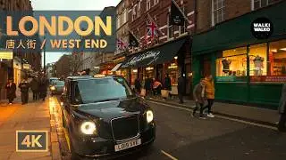 London 🇬🇧  | Chinatown 唐人街 to Soho Walking Tour | 4K