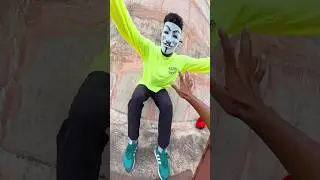Angry Mask Man 😡#rishabhfreerun#parkour#funny#jodhpur#maskman#angrymen#shorts#trending#viral