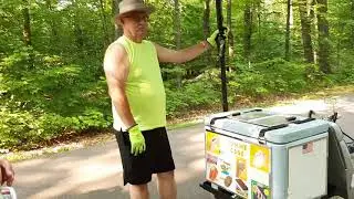 Ice Cream Bike Man on Lake Superior!