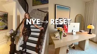 New Year Reset Vlog | NYE Night &rarr; Healthy January Routine, Home Pilates, Office Tour & 2026 Goals