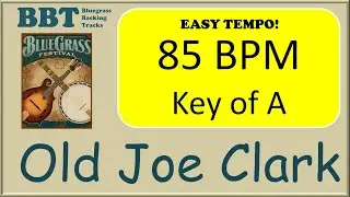 Old Joe Clark  - bluegrass backing track 85