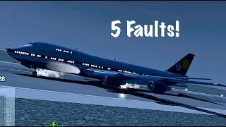 Extreme Landings Pro | Boeing 747 | 5 ошибок!