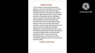 Write an Essay On Demonetization in English/ DASH EDUCATION