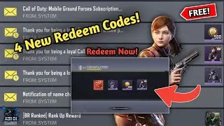 4 New Code Redeem Codm 2026... FREE MANTA RAY CHARACTER | FREE CP 