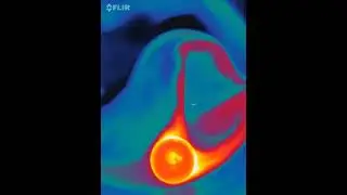 🔥  super hot steel ball in cold water, infrared