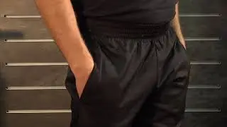Chef Works Slimfit Baggy Pants Black: PW005 BLK