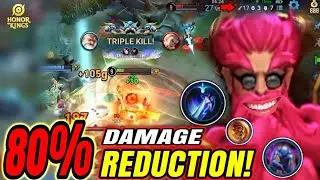 80% DAMAGE REDUCTION! BROKEN FUZI CLASH LANE BUILD & ARCANA! | HONOR OF KINGS | 203