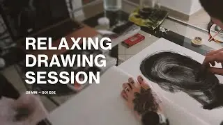 Relaxing Drawing Session &mdash; 28 minutes (No Music, No Talking) &mdash; S01E02