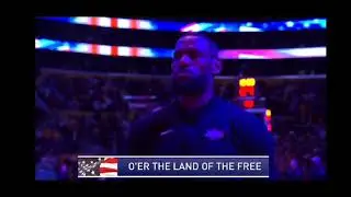 NATIONAL ANTHEM LAKERS: Crystal Starr sings National Anthem Lakers Crypto.com center