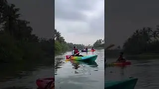 Kayaking in Kochi 😍 PaddleX Adventures Kayaking #youtubeshorts #minivlog #kayaking #kochi