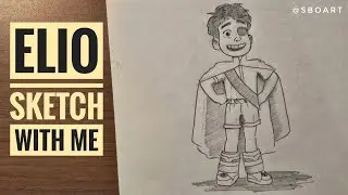 Drawing Elio | Pixar&rsquo;s ELIO Movie Sketch ✏️