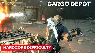 Resident Evil 4 Remake - CARGO DEPOT Area [HARDCORE DIFFICULTY]