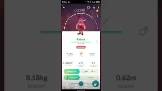 finally I got a shiny dynamax raboot #glitches #pogo #dynamax #shiny