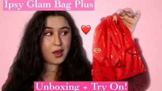 IPSY glam bag plus unboxing + try on! // february 2021 💓