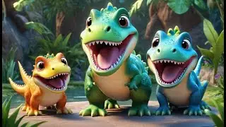 Row Your Dinosaur Boat 🦕🚣 | Fun Dinosaur Song for Kids | Sing Along Nursery Rhyme