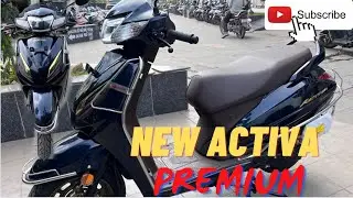 All New Activa Premium Edition || Blue Golden Colour Activa Walk-around || @clickanddrivevlogger9379