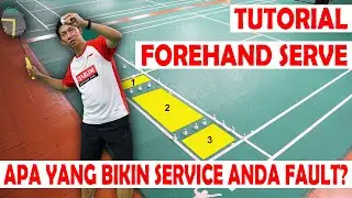 [Forehand Service Tutorial] Don't let your service FAULT [part 01]