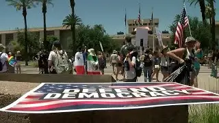 Thousands march around Arizona state capitol Saturday