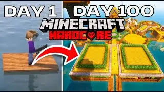 I survived 100 days on a deserted island in Minecraft Hardcore
