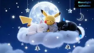 Pikachu and Three Cute Kittens Sleeping on a Cloud 😴☁️✨
