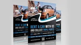 How To Creat Car Flyer Design |IN COREL DRAW X7| tutorial